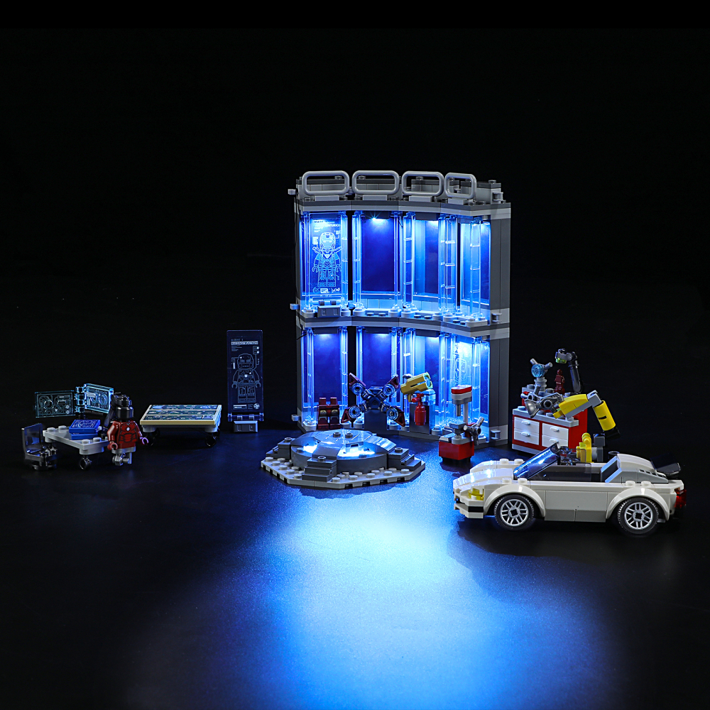 【Light Sets】Bricks LED Lighting 76216 Super heroes Marvel Iron Man Armoury