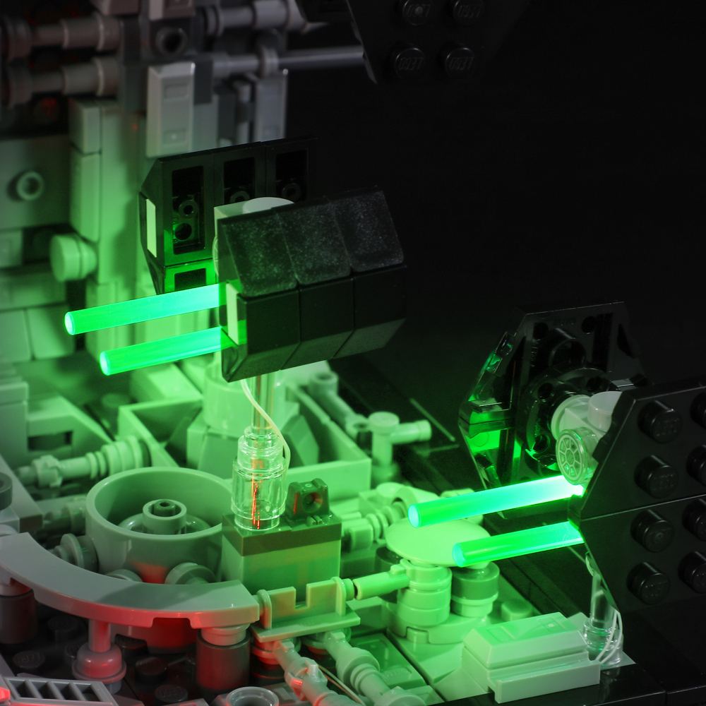 【Light Sets】Bricks LED Lighting 75329 Movie & Game Star Wars Death Star Trench Run Diorama
