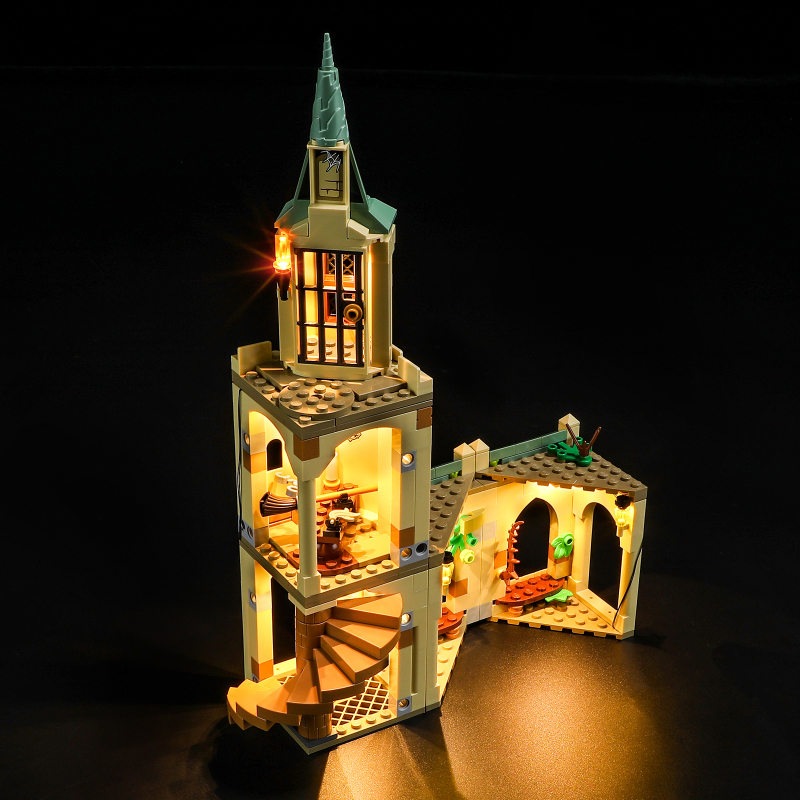 【Light Sets】Bricks LED Lighting 76401 Movie & Game Harry Potter Hogwarts Courtyard: Sirius's Rescue