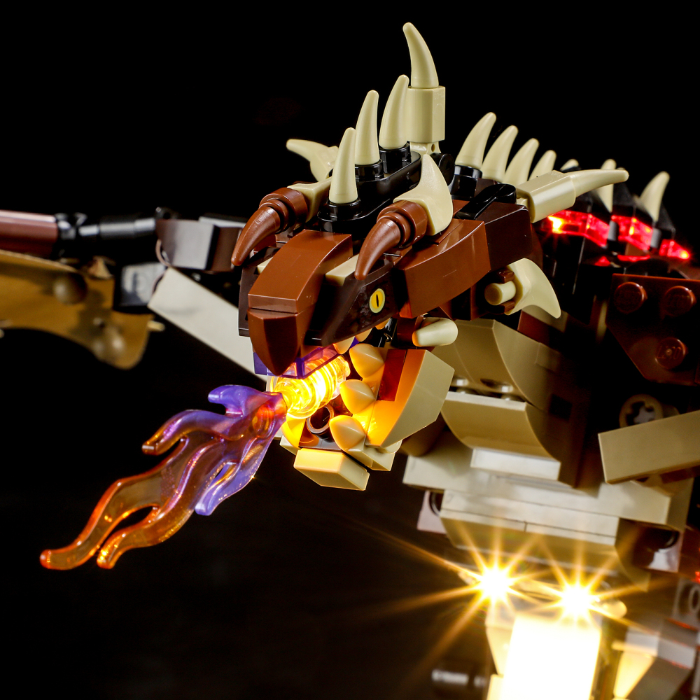 【Light Sets】Bricks LED Lighting 76406 Movie & Game Harry Potter Hungarian Horntail Dragon