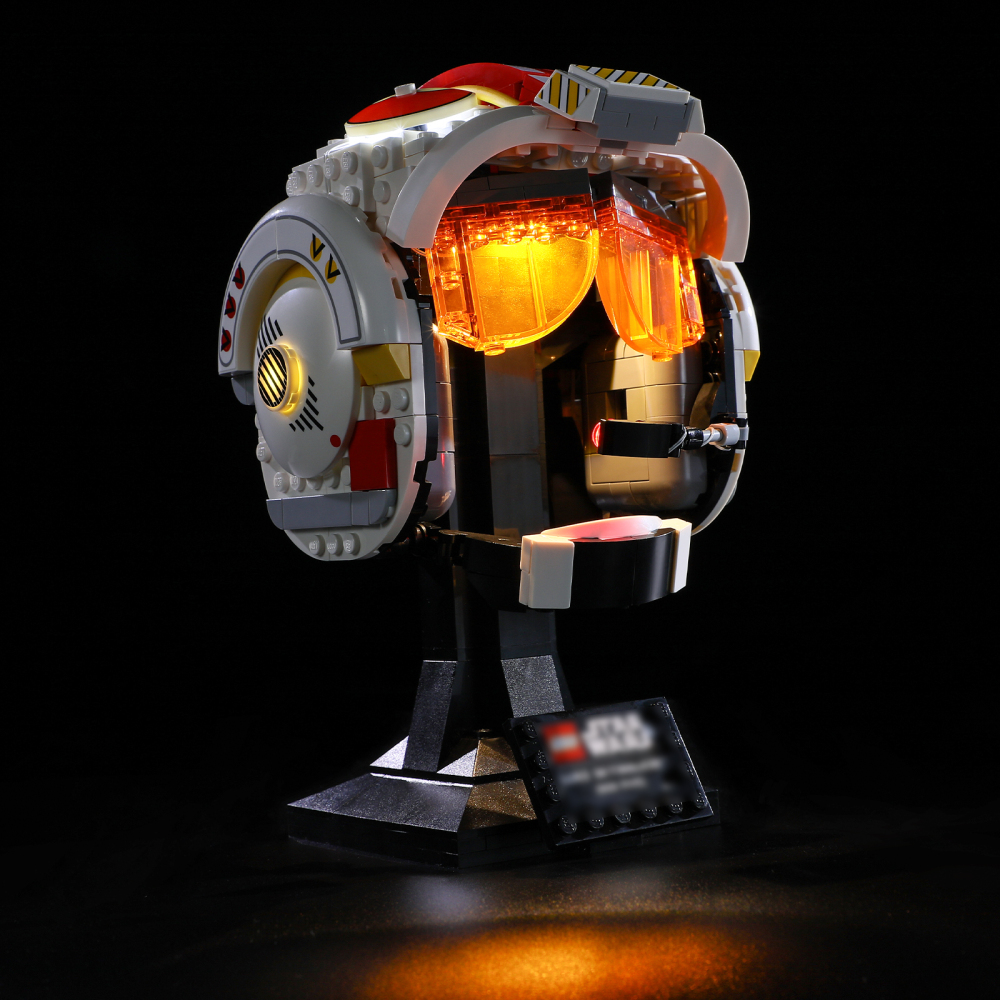 【Light Sets】Bricks LED Lighting 75327 Movie & Game Star Wars Luke Skywalker (Red Five) Helmet