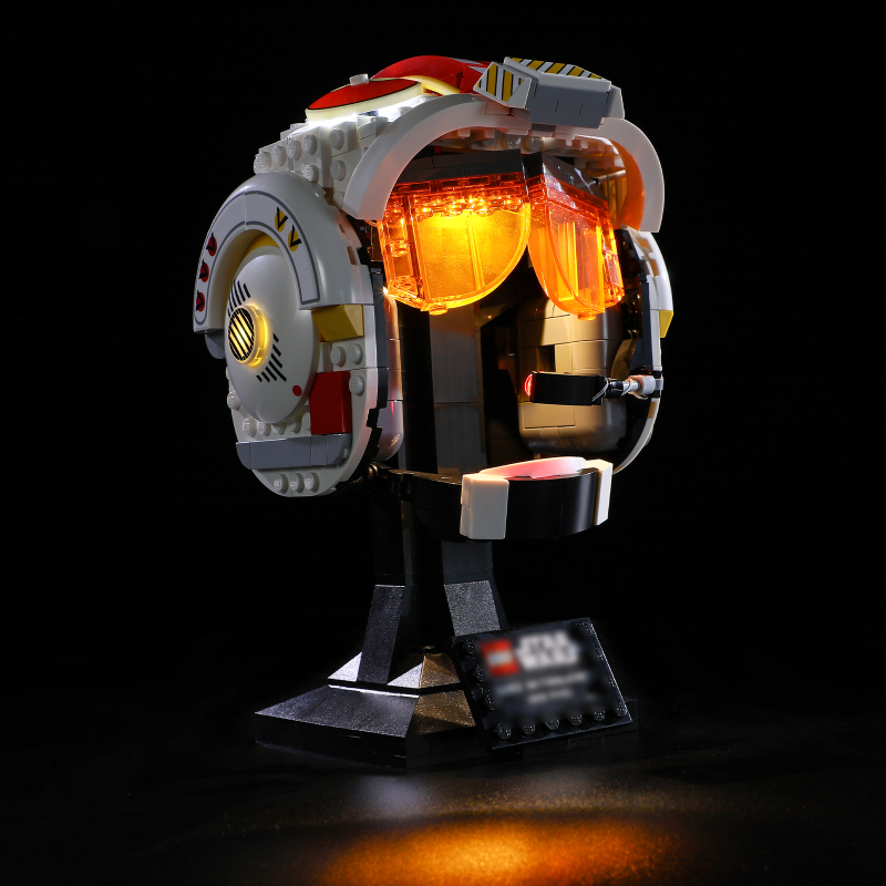 【Light Sets】Bricks LED Lighting 75327 Movie & Game Star Wars Luke Skywalker (Red Five) Helmet