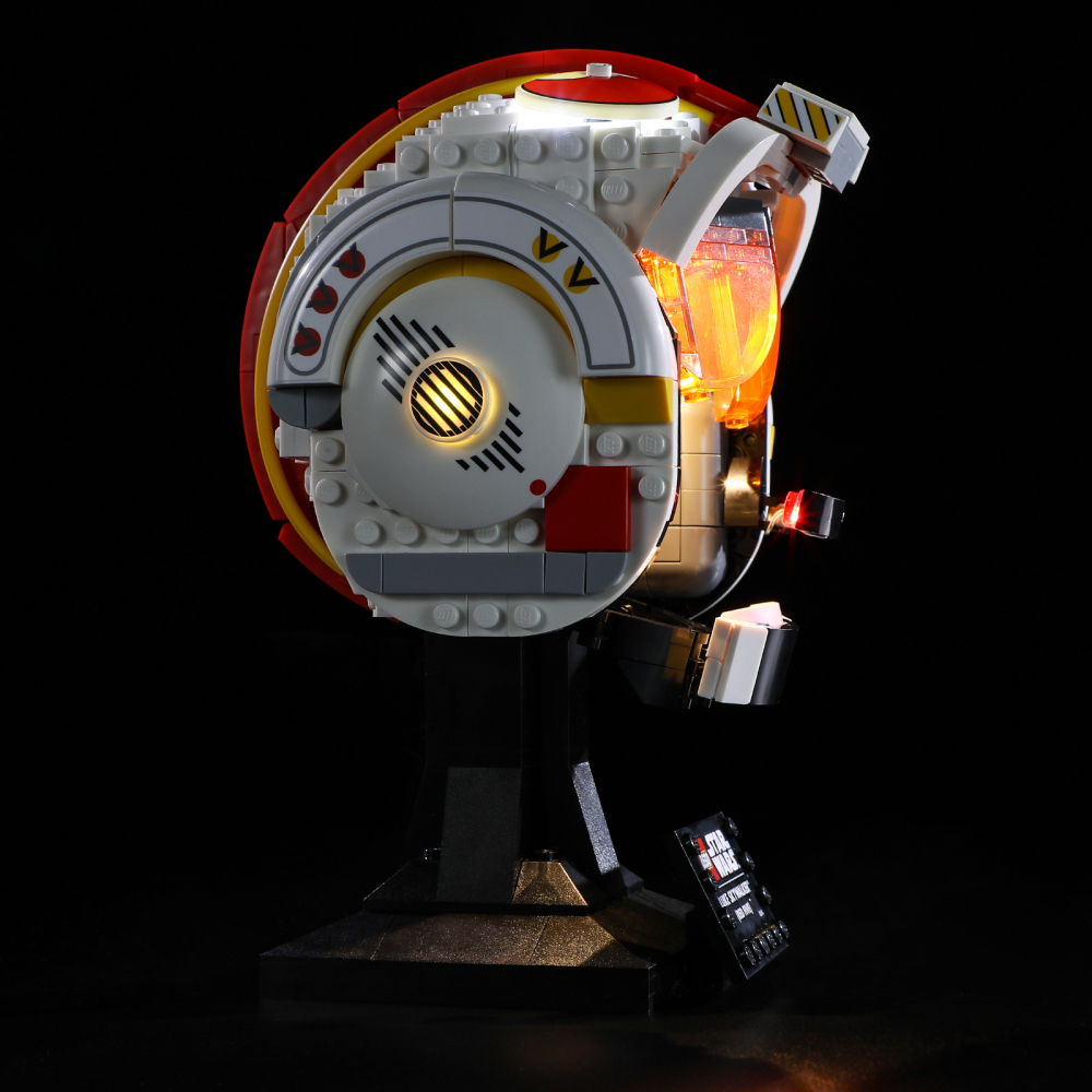 【Light Sets】Bricks LED Lighting 75327 Movie & Game Star Wars Luke Skywalker (Red Five) Helmet