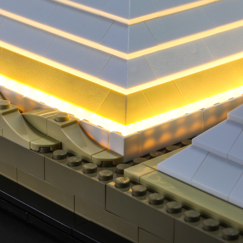 【Light Sets】Bricks LED Lighting 21058 Creator Expert Bulidings The Great Pyramid of Giza