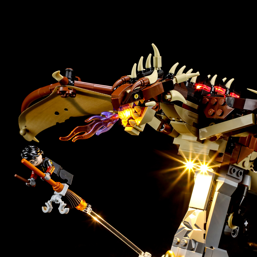 【Light Sets】Bricks LED Lighting 76406 Movie & Game Harry Potter Hungarian Horntail Dragon