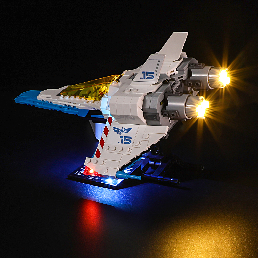 【Light Sets】Bricks LED Lighting 76832 Movie & Game Toy Story Lightyear：XL-15 Spaceship
