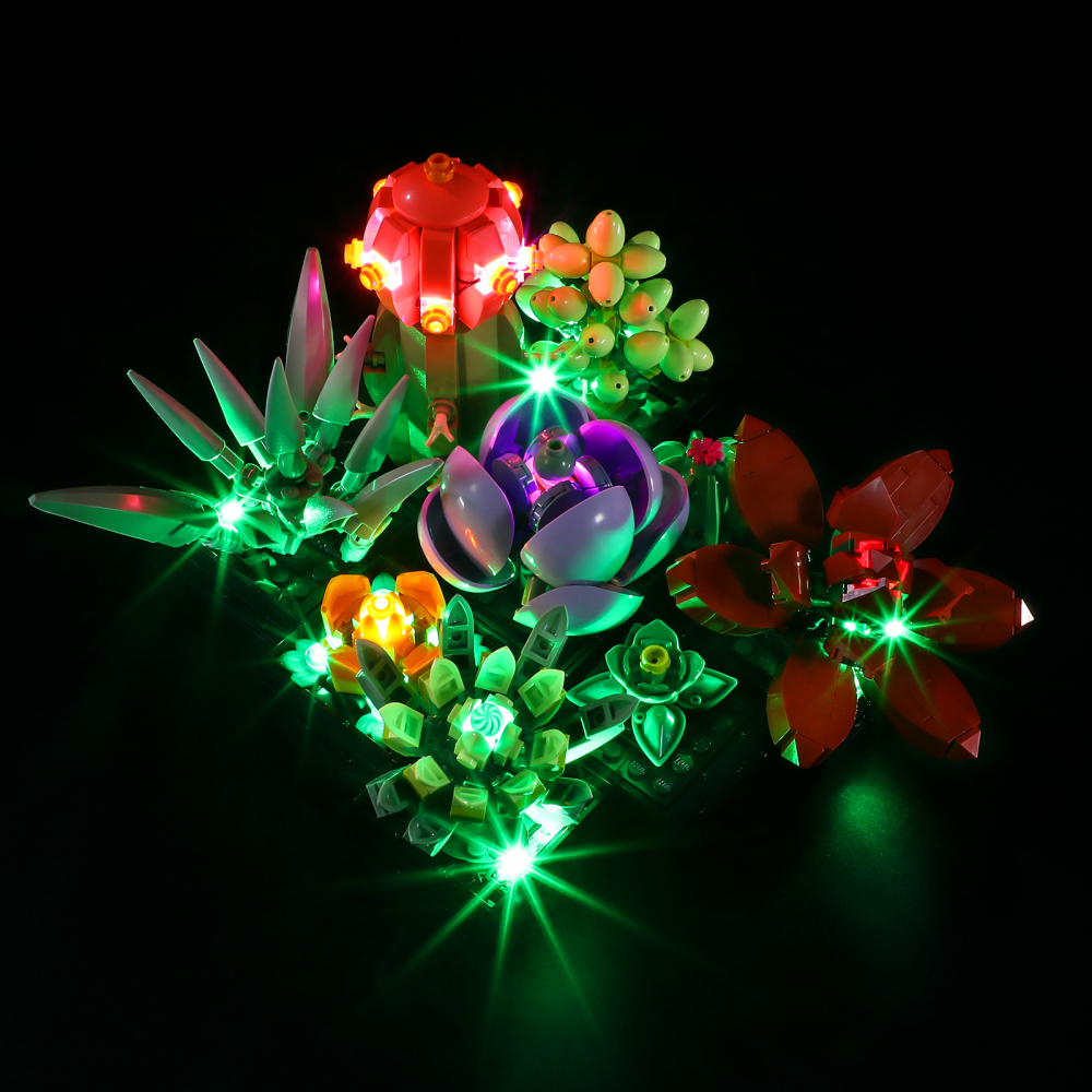 【Light Sets】Bricks LED Lighting 10309 Creator Expert Botanical Collection Succulents