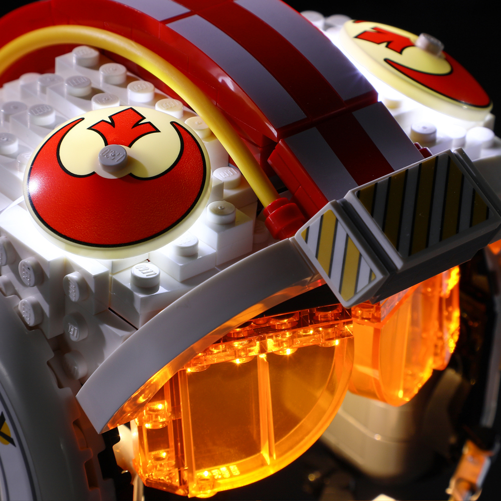 【Light Sets】Bricks LED Lighting 75327 Movie & Game Star Wars Luke Skywalker (Red Five) Helmet