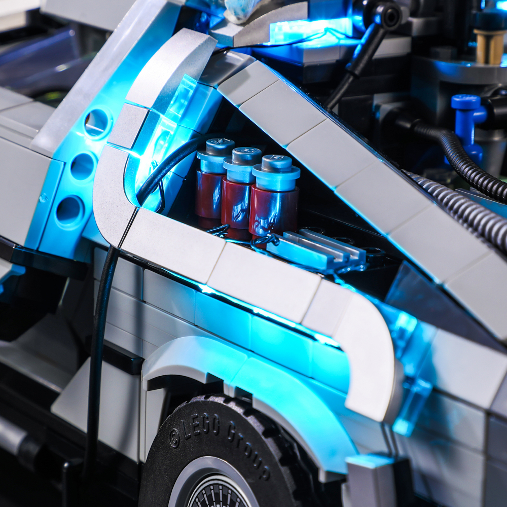 【Light Sets】Bricks LED Lighting 10300 Creator Expert Back to the Future Time Machine