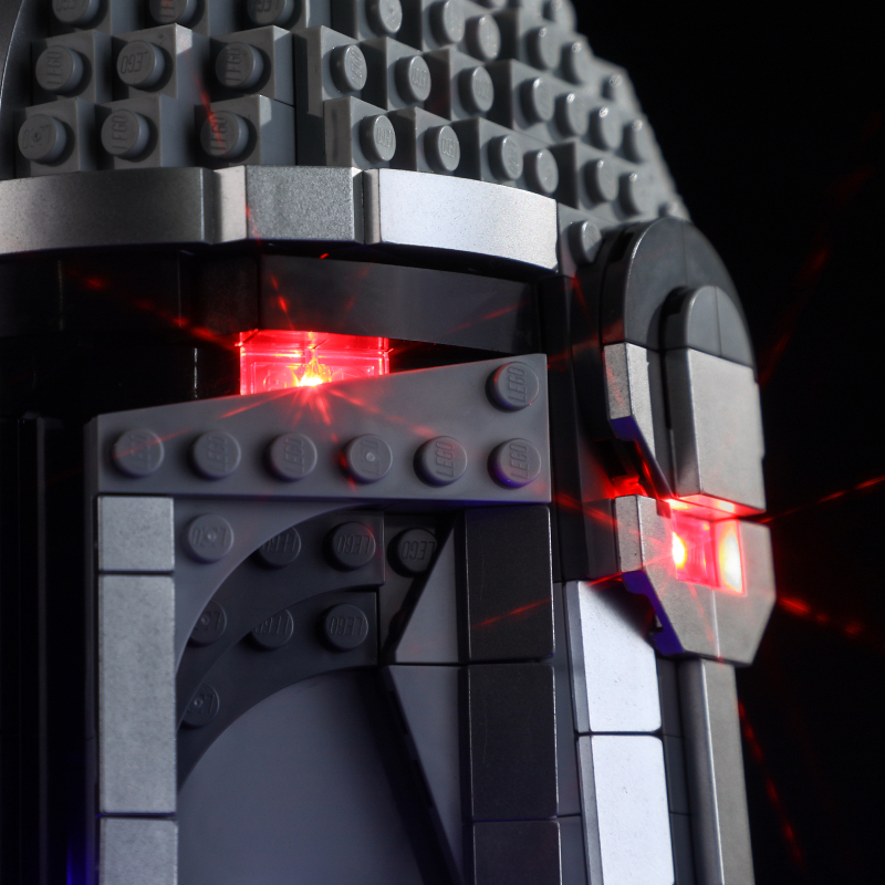 【Light Sets】Bricks LED Lighting 75328 Movie & Game Star Wars The Mandalorian Helmet