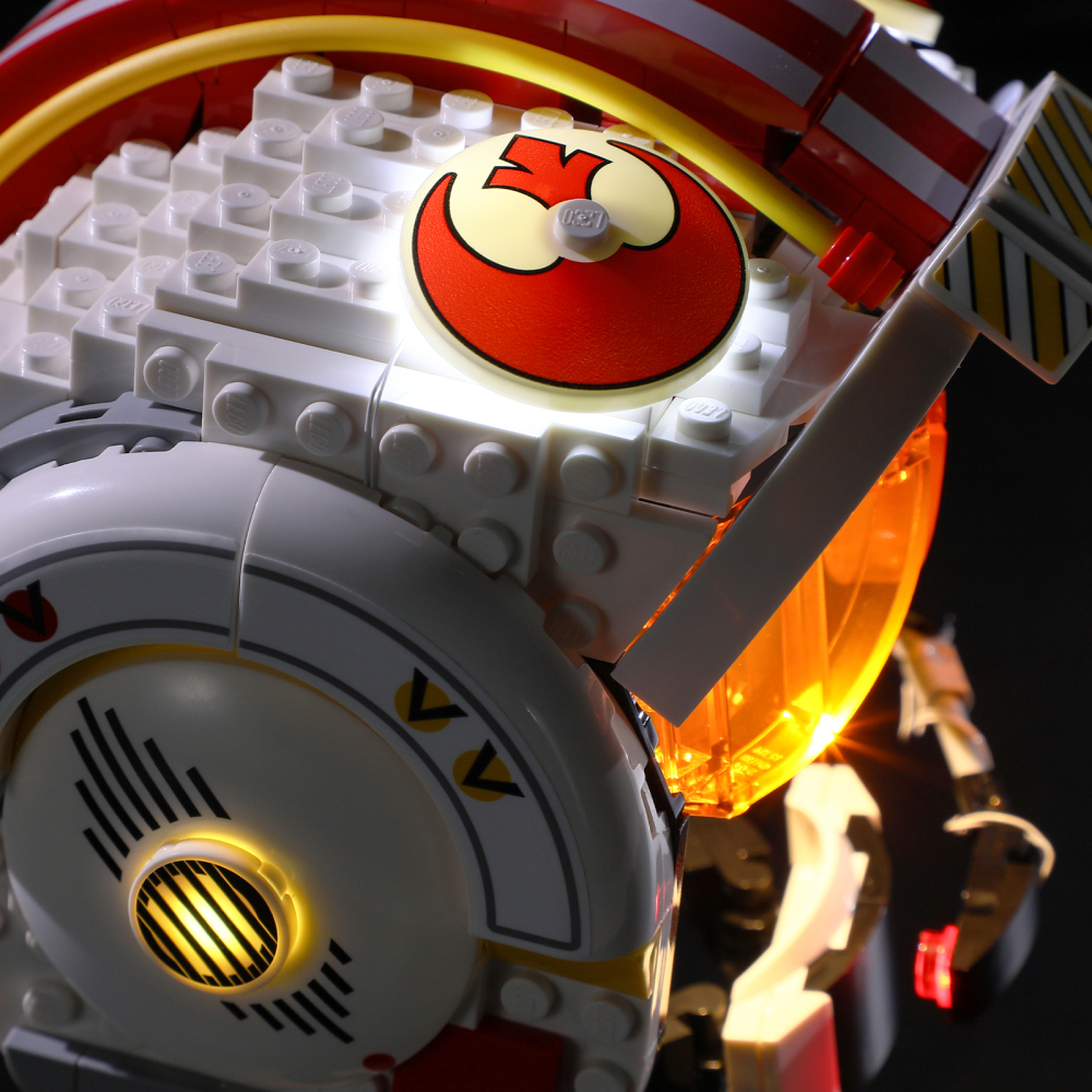 【Light Sets】Bricks LED Lighting 75327 Movie & Game Star Wars Luke Skywalker (Red Five) Helmet