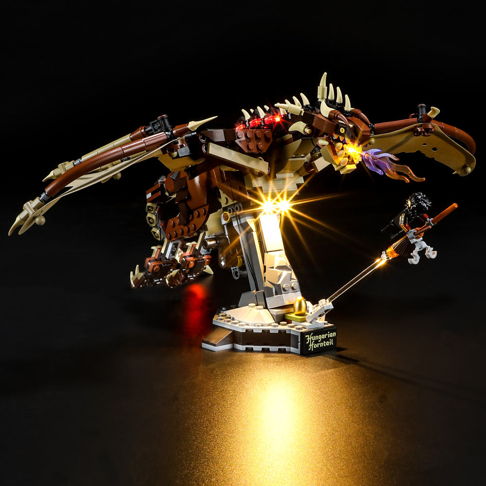 【Light Sets】Bricks LED Lighting 76406 Movie & Game Harry Potter Hungarian Horntail Dragon