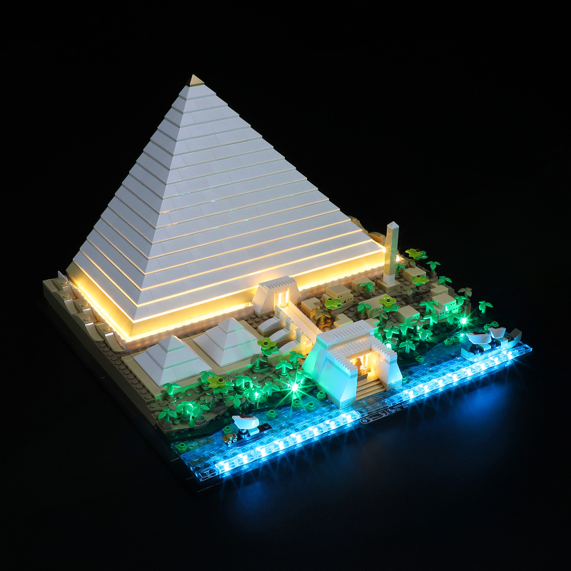 【Light Sets】Bricks LED Lighting 21058 Creator Expert Bulidings The Great Pyramid of Giza