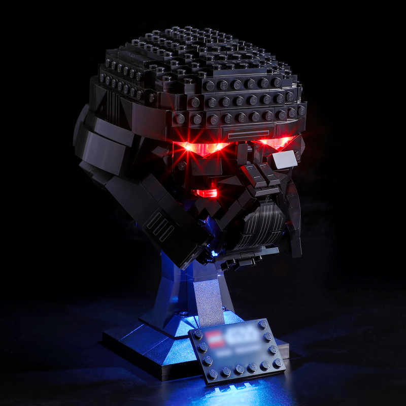 【Light Sets】Bricks LED Lighting 75343 Movie & Game Star Wars Dark Trooper Helmet