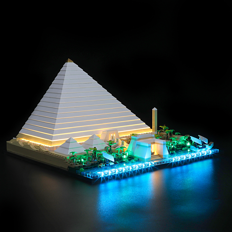 【Light Sets】Bricks LED Lighting 21058 Creator Expert Bulidings The Great Pyramid of Giza