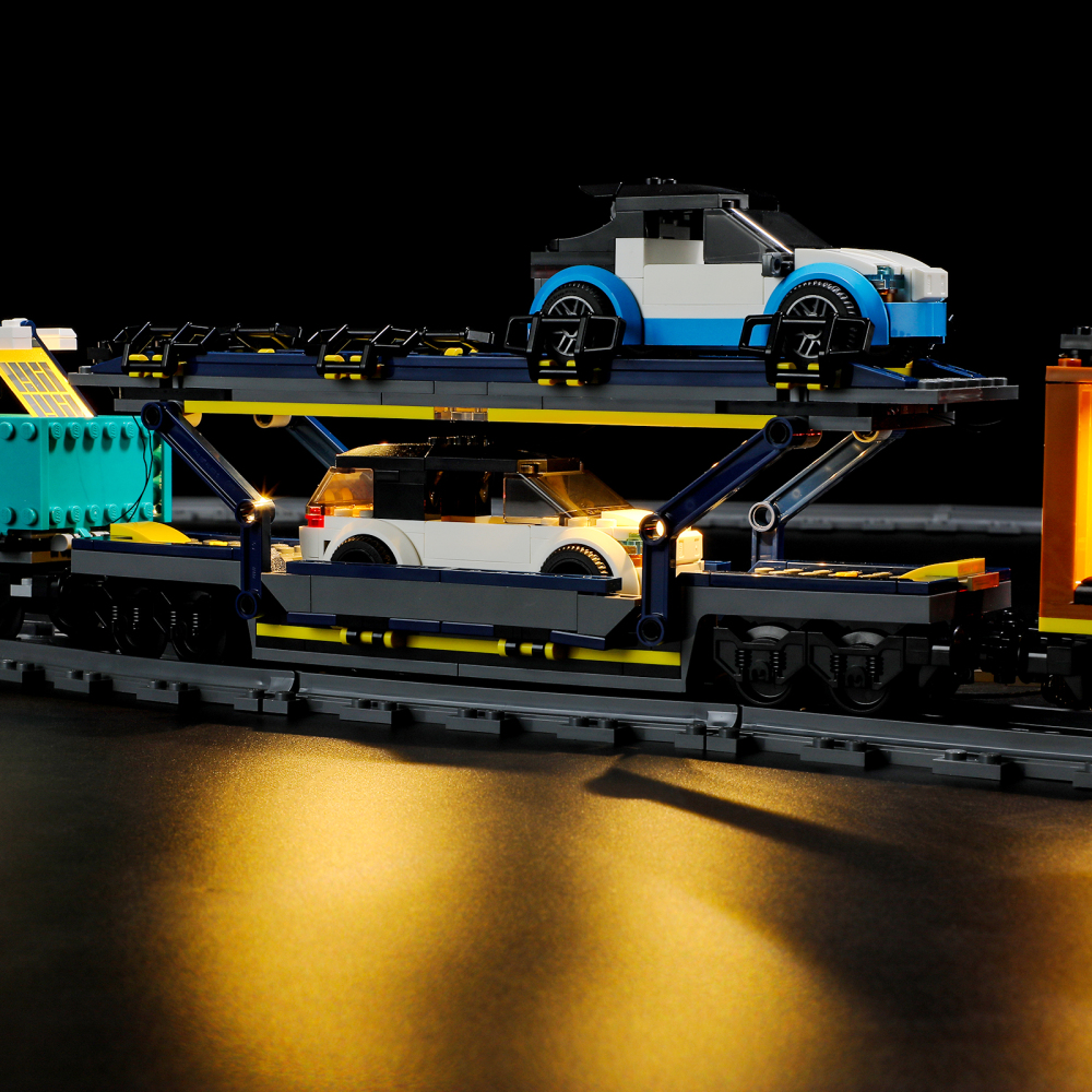 【Light Sets】Bricks LED Lighting 60336 City Trains Freight train