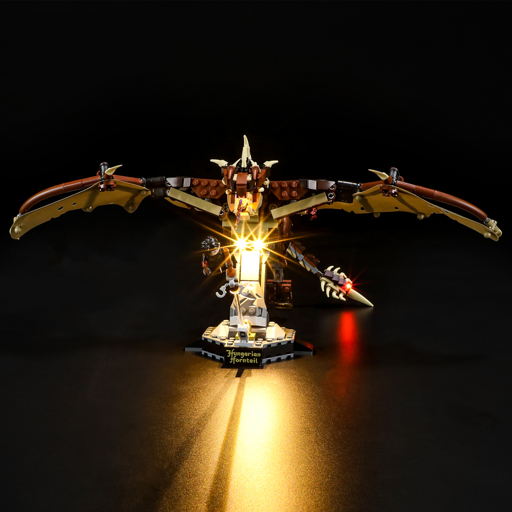 【Light Sets】Bricks LED Lighting 76406 Movie & Game Harry Potter Hungarian Horntail Dragon