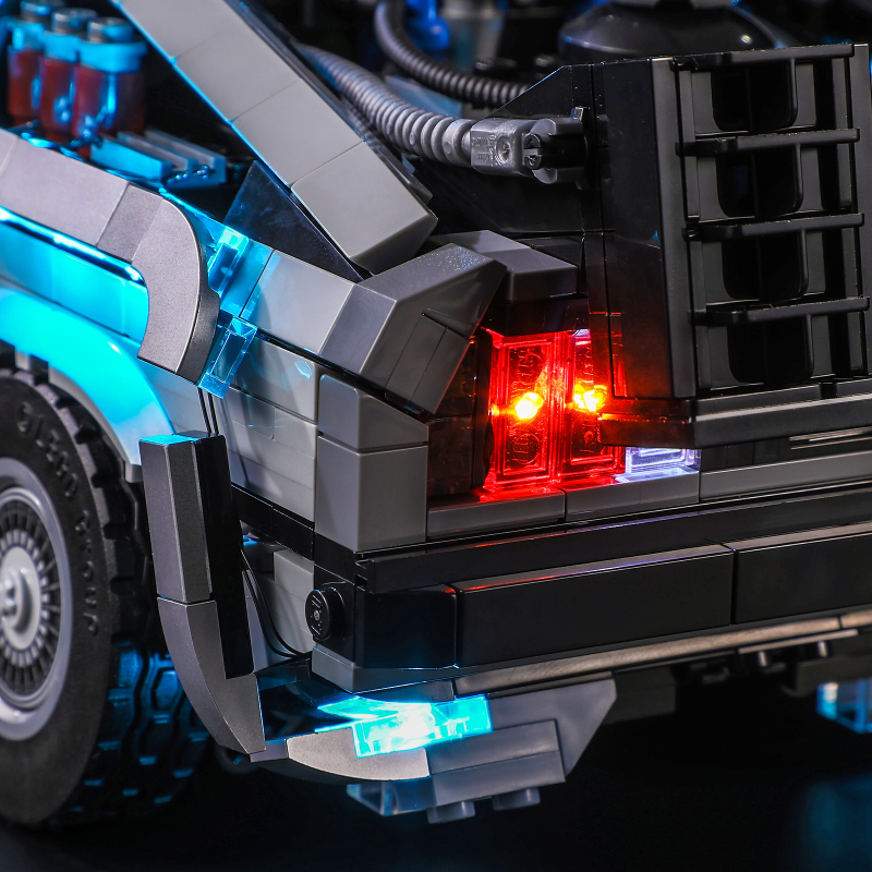 【Light Sets】Bricks LED Lighting 10300 Creator Expert Back to the Future Time Machine