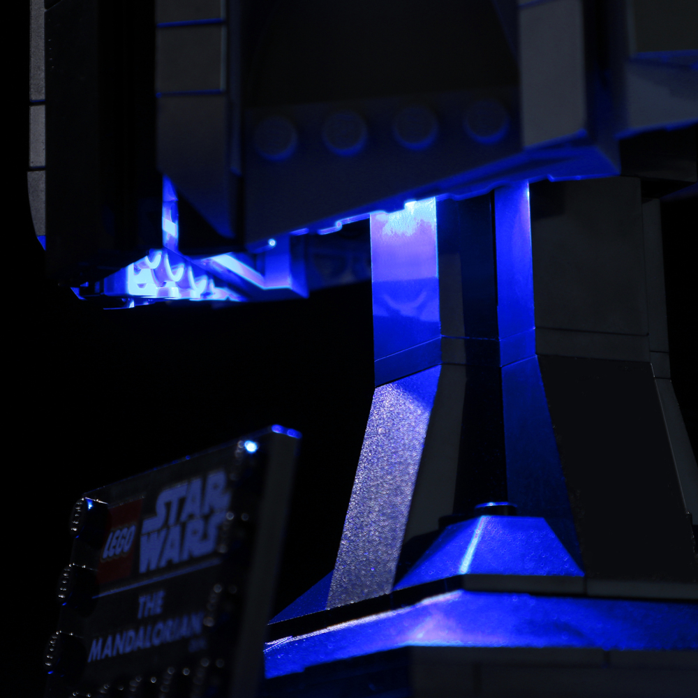 【Light Sets】Bricks LED Lighting 75328 Movie & Game Star Wars The Mandalorian Helmet