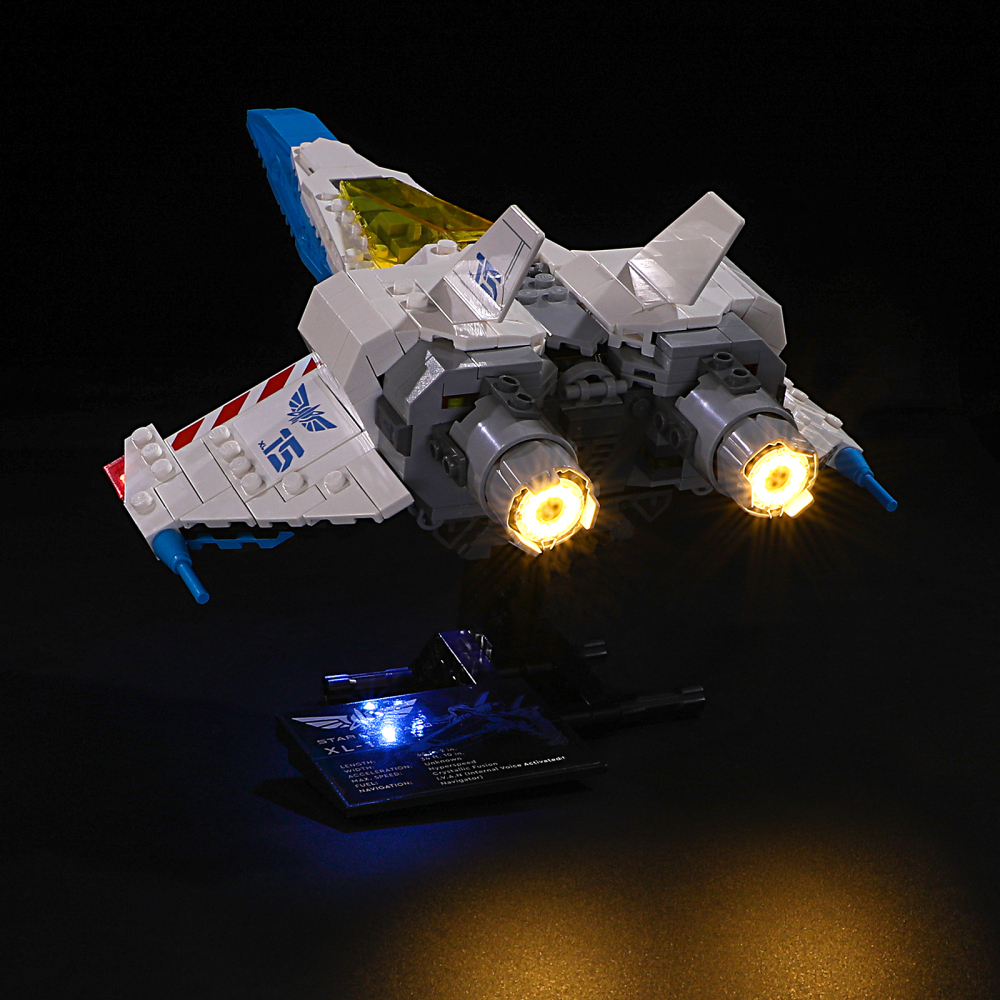 【Light Sets】Bricks LED Lighting 76832 Movie & Game Toy Story Lightyear：XL-15 Spaceship