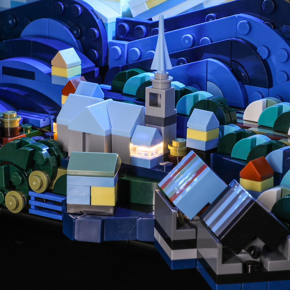 【Light Sets】Bricks LED Lighting 21333 Ideas Vincent van Gogh - The Starry Night