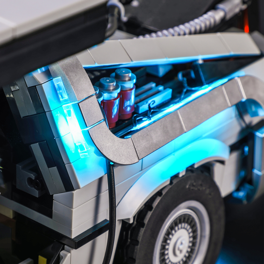 【Light Sets】Bricks LED Lighting 10300 Creator Expert Back to the Future Time Machine