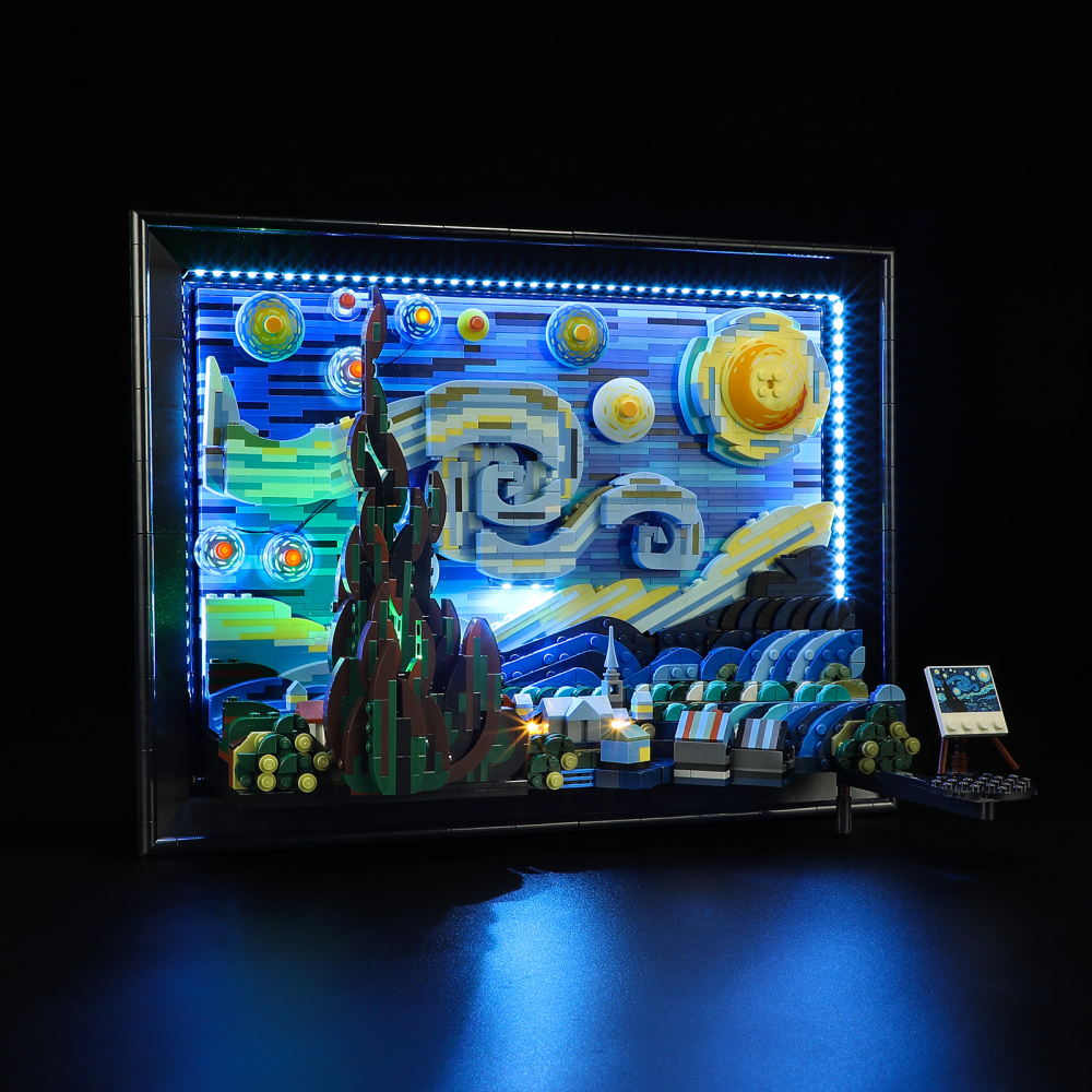 【Light Sets】Bricks LED Lighting 21333 Ideas Vincent van Gogh - The Starry Night