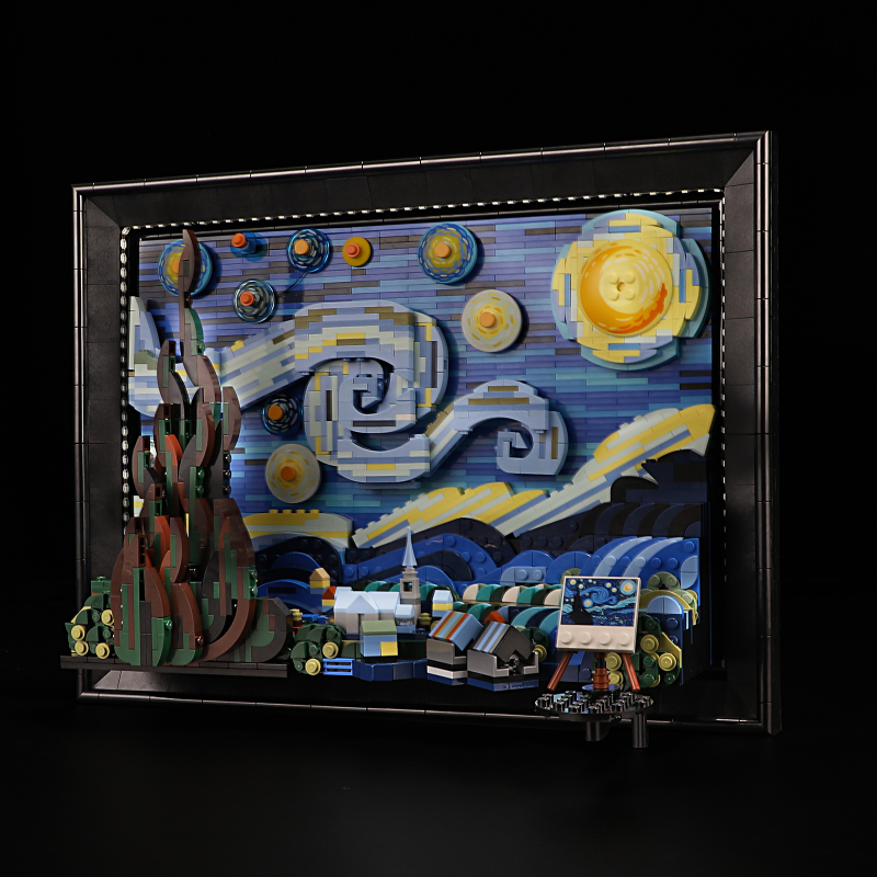 【Light Sets】Bricks LED Lighting 21333 Ideas Vincent van Gogh - The Starry Night