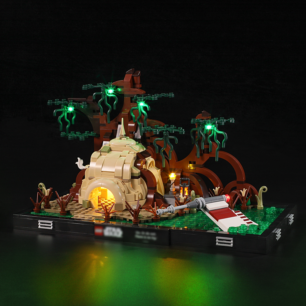 【Light Sets】Bricks LED Lighting 75330 Movie & Game Star Wars Dagobah Jedi Training Diorama