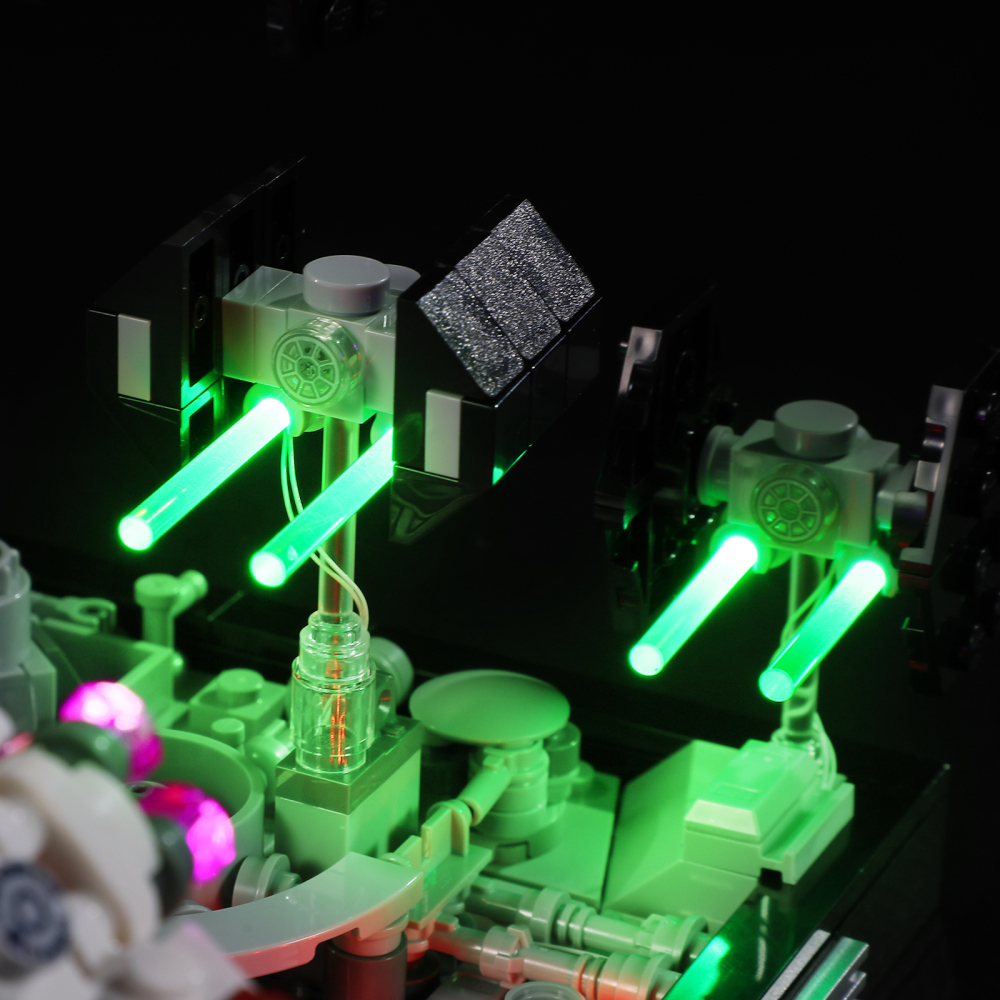 【Light Sets】Bricks LED Lighting 75329 Movie & Game Star Wars Death Star Trench Run Diorama