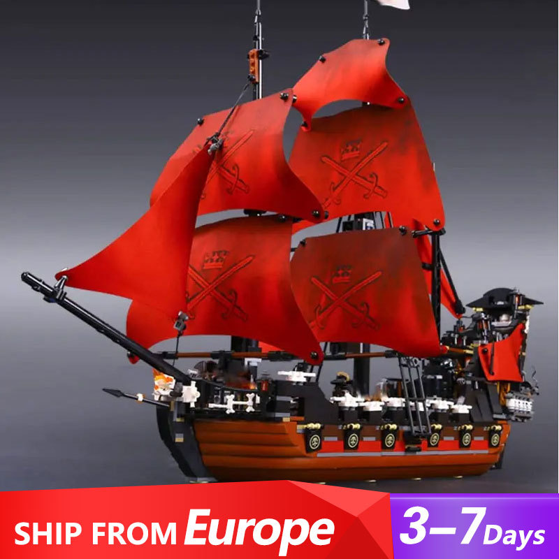 Pirates of the Caribbean Queen Anne's Revenge Ship 4195 Building Blocks1097±pcs Bricks Model Toys From Europe 3-7 Days Delivery.
