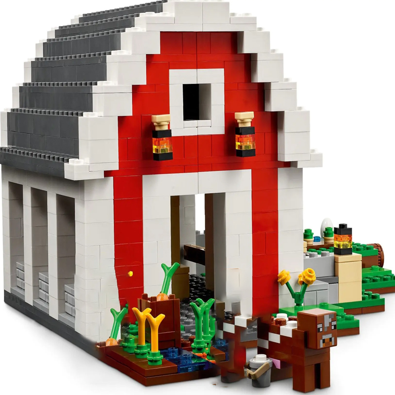 The Red Barn Minecraft 21187 Building Blocks 807±pcs Bricks Model Toys from China