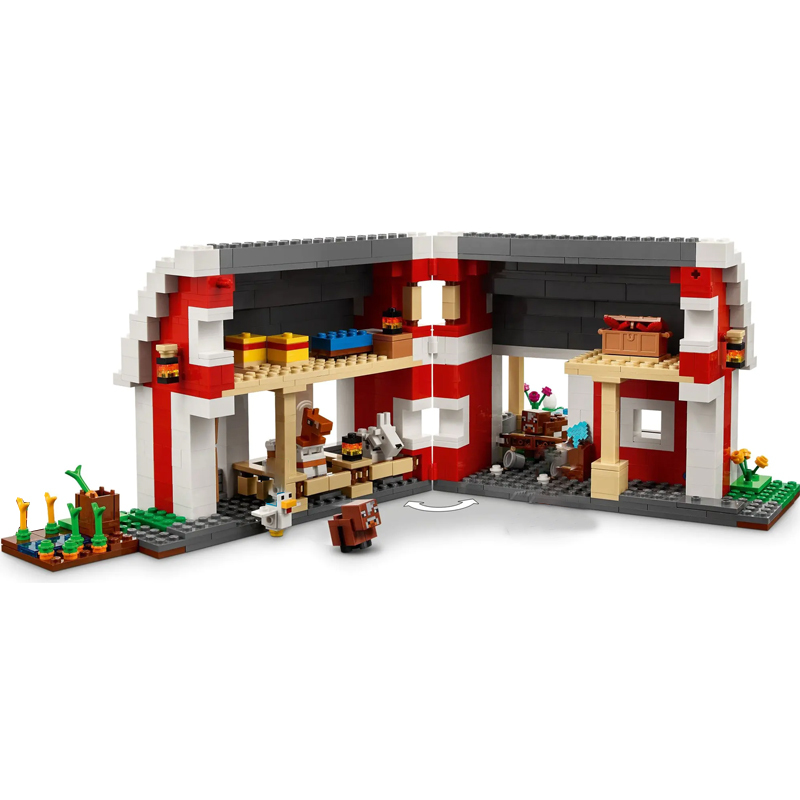 The Red Barn Minecraft 21187 Building Blocks 807±pcs Bricks Model Toys from China