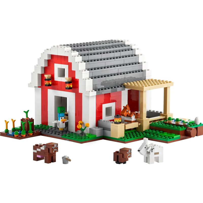 The Red Barn Minecraft 21187 Building Blocks 807±pcs Bricks Model Toys from China