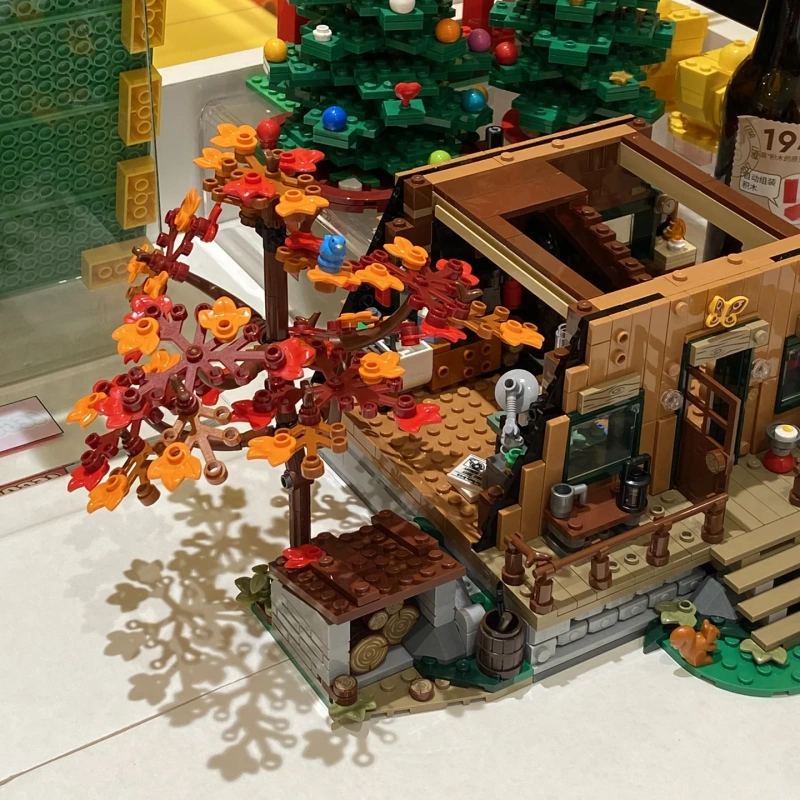{Pre-Order} Custom 2138 Ideas A-Frame Cabin Moduler Buildings Blocks 2082±pcs Bricks 21338 from China.