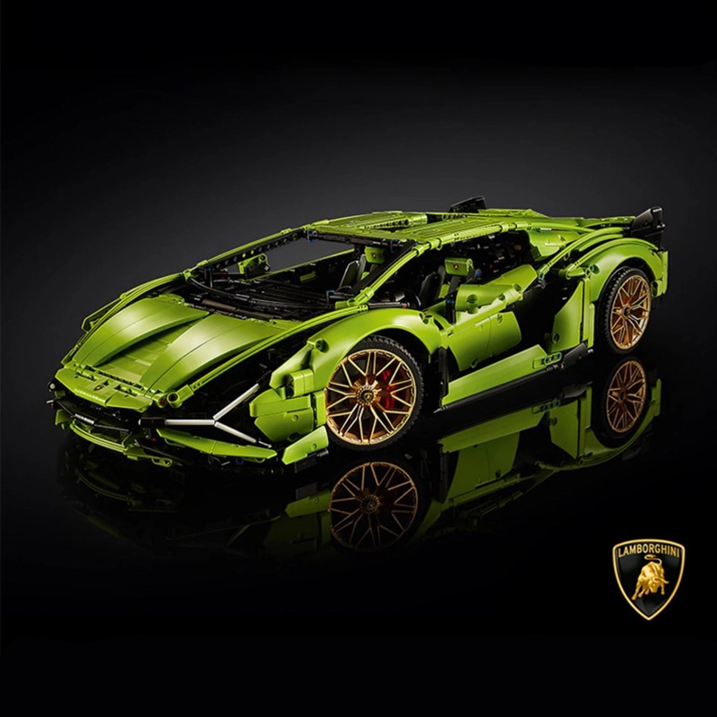 Customized S7803 "Lamborghini" Sián FKP 37 Technic 3696±pcs Building Block Brick 42115 from China