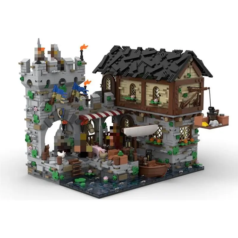 MOC-124794 Medieval Harbor Castle Creator