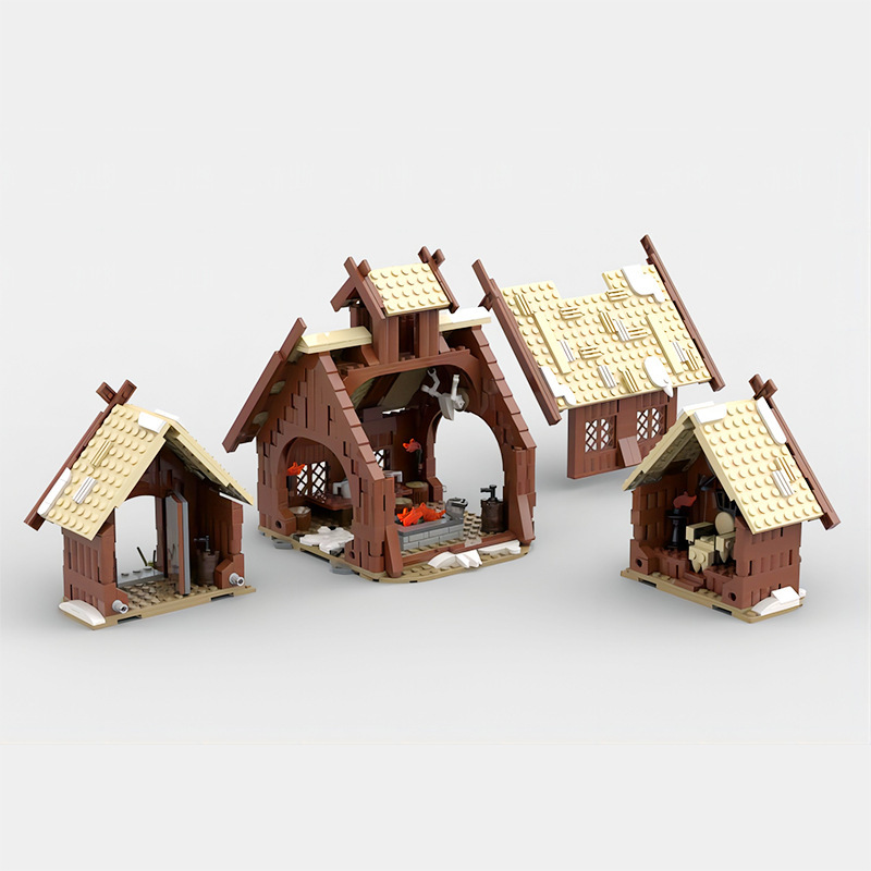 BuildMoc MOC-96080 Viking Banquet Hall Creator