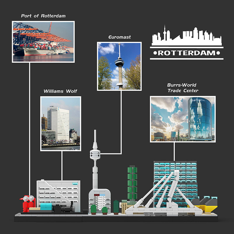 BuildMoc MOC-40926 Rotterdam Skyline Creator