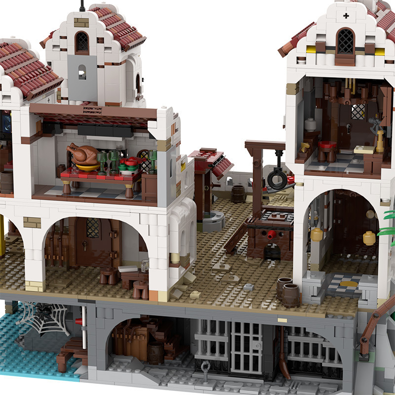 BuildMoc MOC-49155 Fortress of El Dorado - Pirates of Barracuda Bay Creator