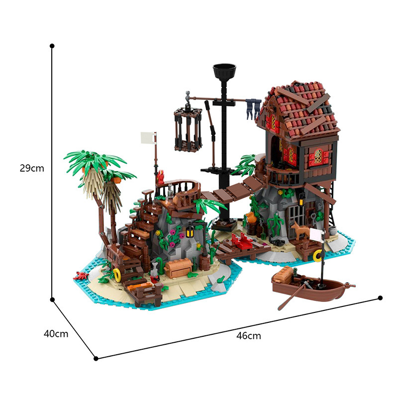 BuildMoc MOC-136368 Pirates: Forbidden Island Historical