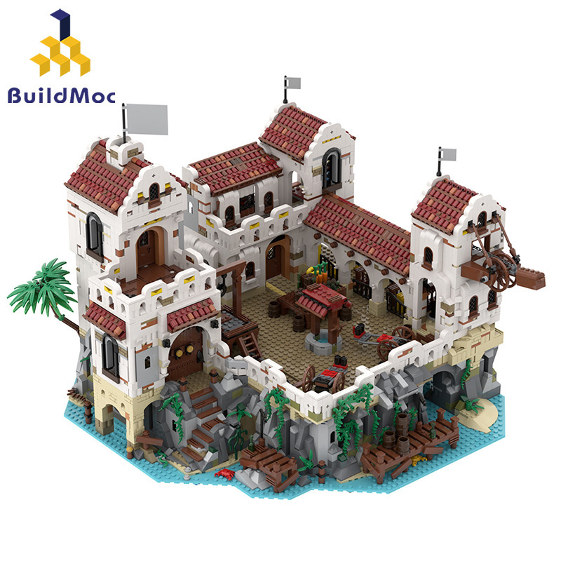 BuildMoc MOC-49155 Fortress of El Dorado - Pirates of Barracuda Bay Creator