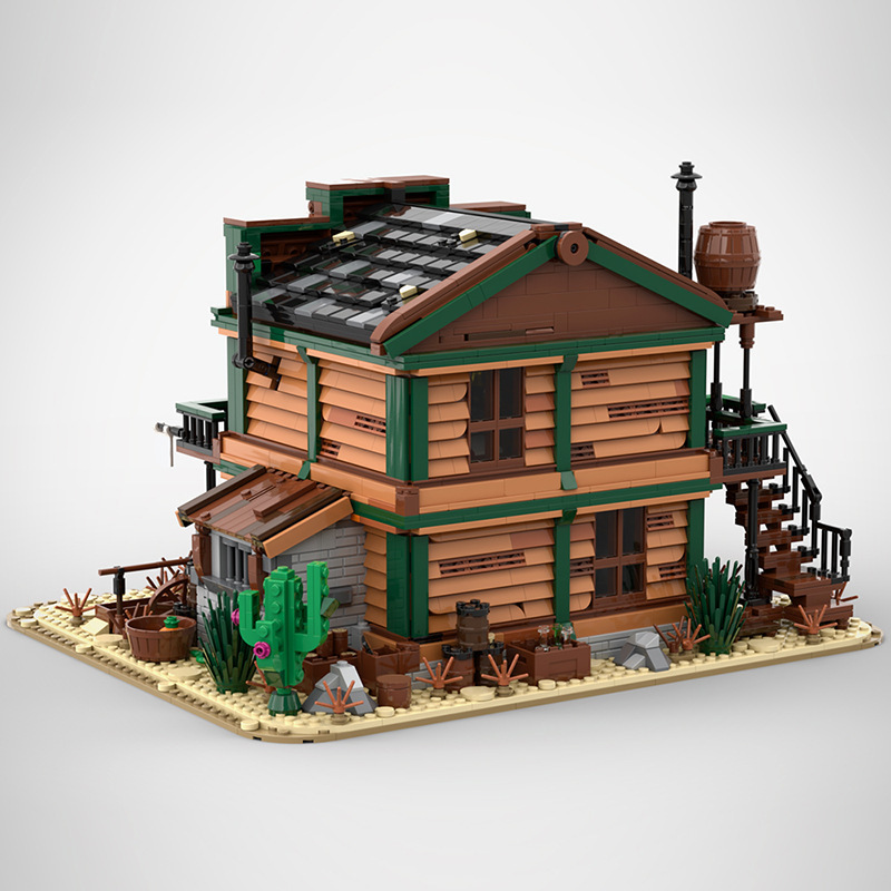 BuildMoc MOC-151938 SHERIFF'S OFFICE - WILD WEST Creator