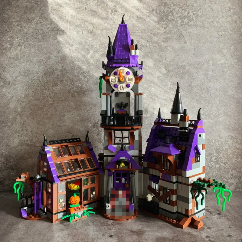 Custom 10432 Movie Series Scooby Doo Mystery Mansion Building Blocks Bricks 860±pcs Bricks 75904 From China
