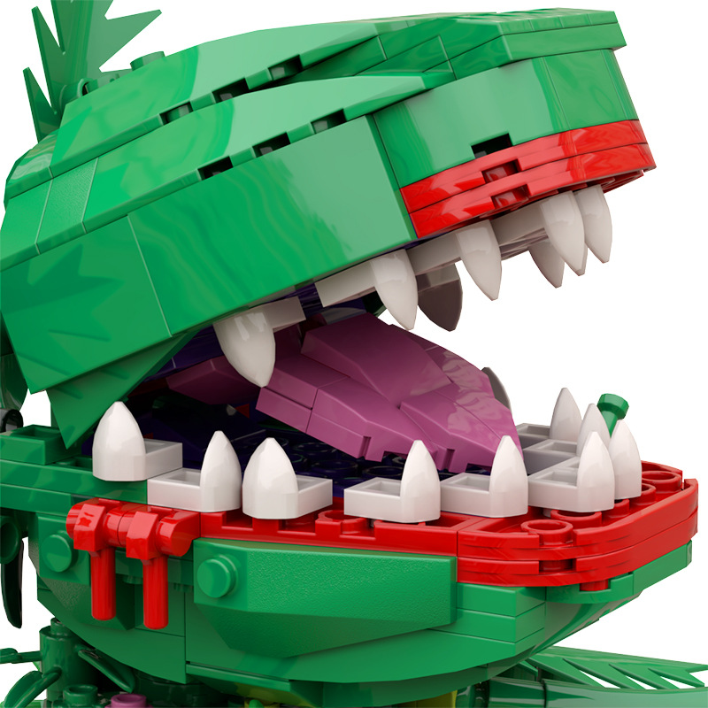 BuildMOC C7814 Crazy Florist Audrey II Cannibal Flowers