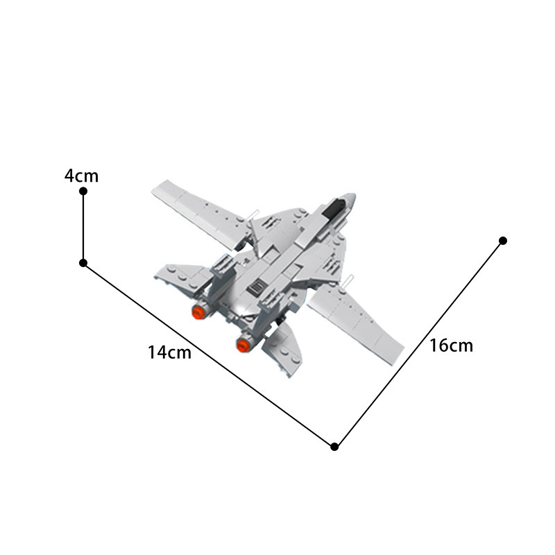 BuildMOC MOC-78586 Top Gun F14 Tomcat Fighter