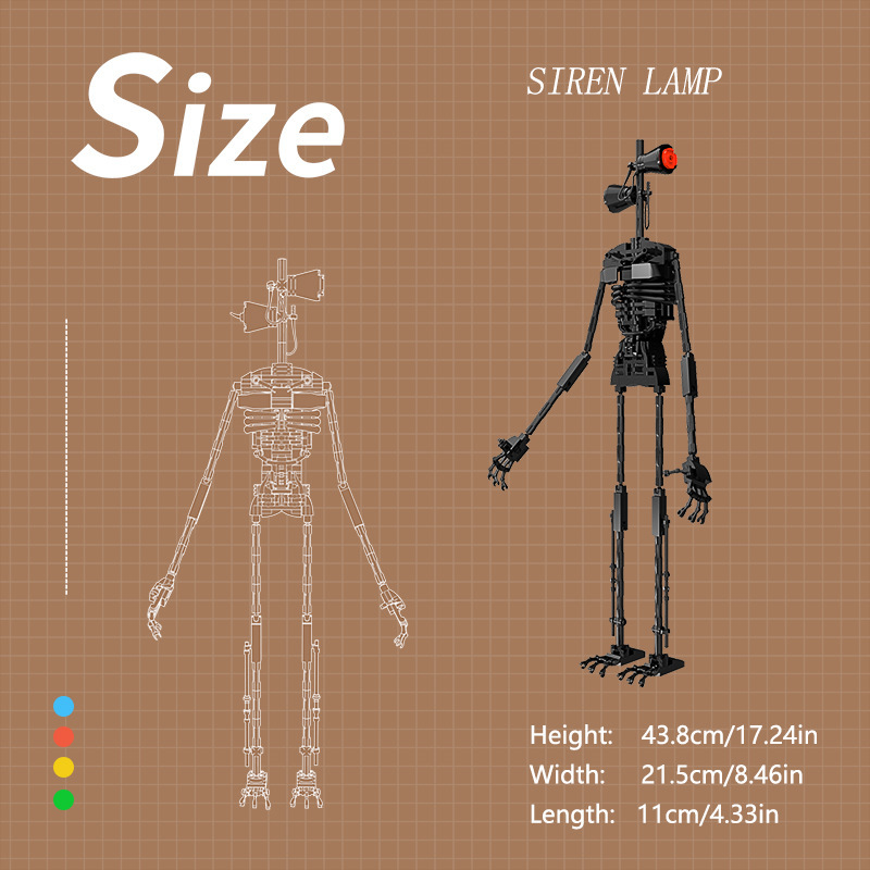 BuildMoc C7523  Siren Lamp Mech