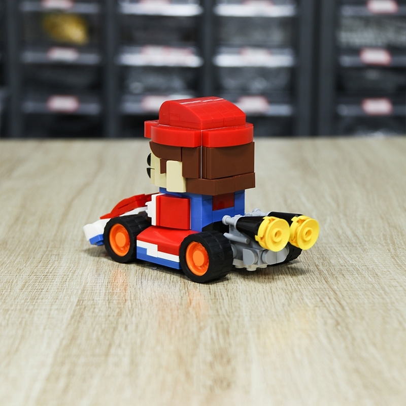 BuildMoc MOC-2177 Small Particles Puzzle Toys Mario Kart