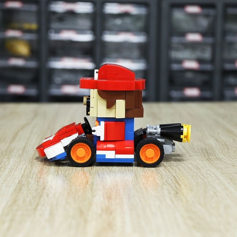 BuildMoc MOC-2177 Small Particles Puzzle Toys Mario Kart