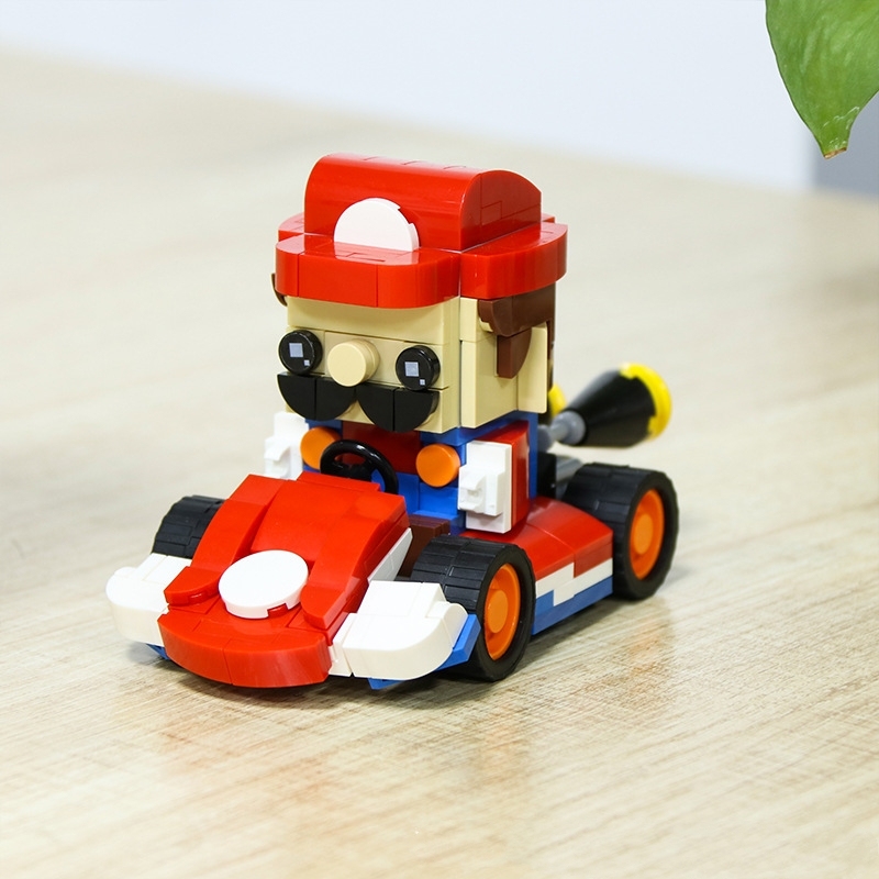 BuildMoc MOC-2177 Small Particles Puzzle Toys Mario Kart